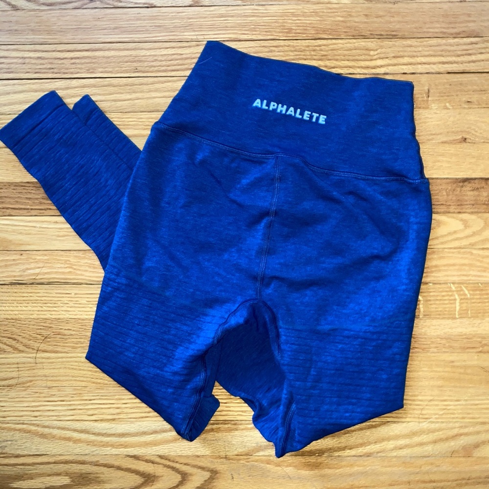 Sonic blue Alphalete revival leggings